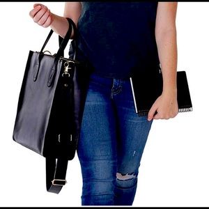 Erin Condrin Leather Crossbody Tote